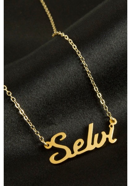 Allzey Selvi Isimli Kolye -Sarı