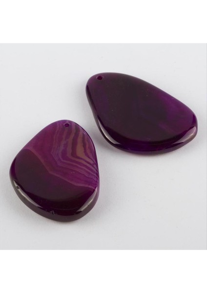 Nrtmsa Özel Kesim Doğaltaş Plaka Akik Kolye Ucu-mor modelleri