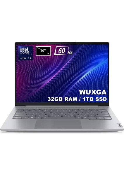 Thinkbook 14 G8 Ial Intel Core Ultra 7-255H 32GB Ddr5 1tb SSD 14 Inç Wuxga 60Hz IPS Freedos Laptop (21SJ007BTXV2)