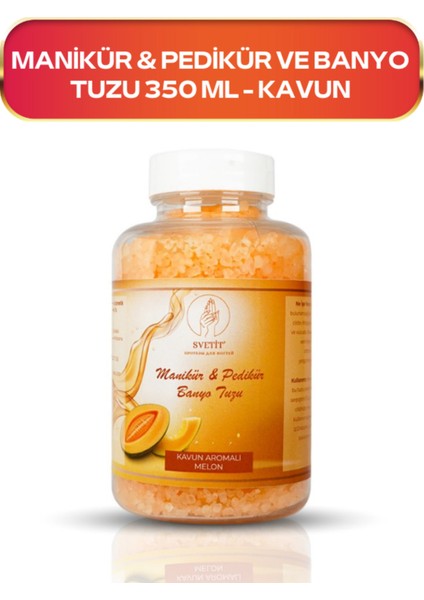 Kavun Özlü Epsom Tuzu, Manikür ve Pedikür Için 350ML, Rahatlatıcı Banyo Tuzu fiyatları