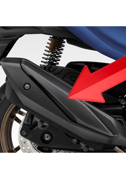 Honda FORZA250 2023-2025 Üst Egzoz Muhafazası Koruması Kapağı Koyu Füme A modelleri