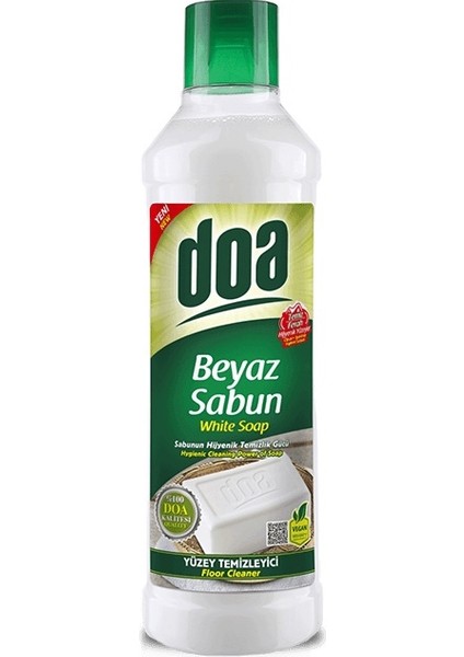 Yüzey Temizleyici Beyaz Sabun Kokulu 1 Lt Vegan x 6 Adet fiyatları