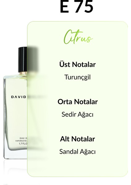 E75 Dustin 50 ml Erkek Parfüm | Citrus-Meyve fiyatları