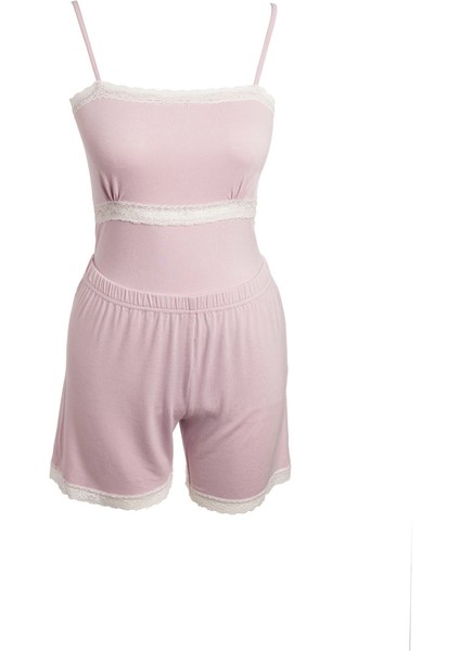 Maxemily Şort Takımı Gül Kurusu L - Xl
