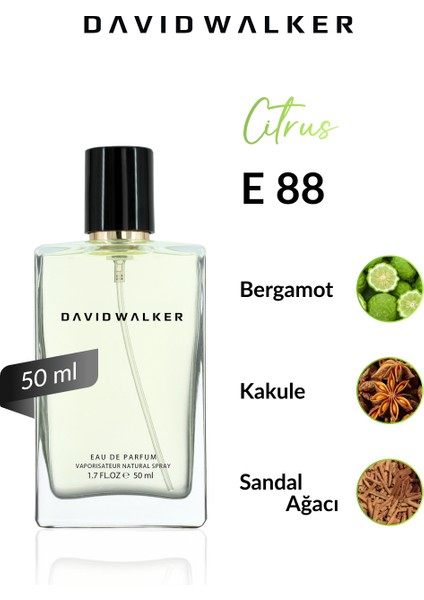 E88 Walles 50 ml Erkek Parfüm | Citrus