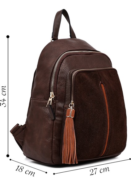 Kadın Kahverengi Casual Sırt Çantası 25ABD245414 fiyatları