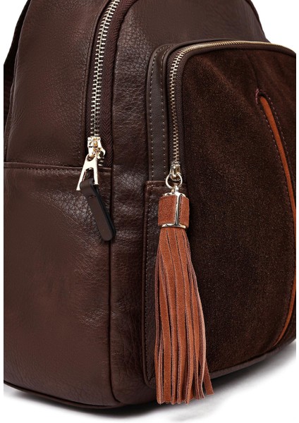 Kadın Kahverengi Casual Sırt Çantası 25ABD245414