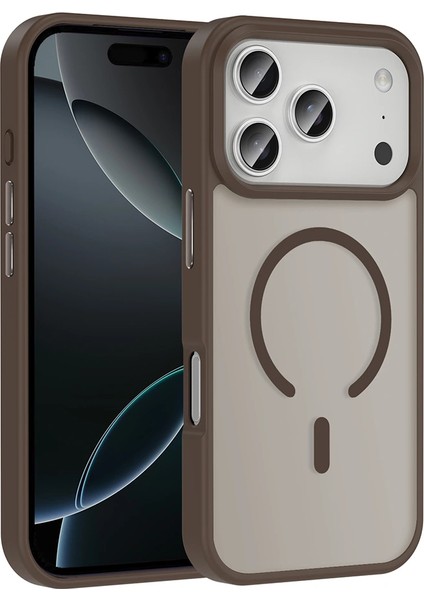 iPhone 17 Pro Max Kılıf M-Safe Şarj Özellikli Mat Parmak Izi Bırakmayan Redclick Sio Kapak
