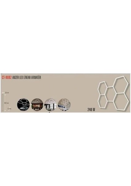 Cata Ct 9082 Anzer LED Linear Armatür Beyaz Işık modelleri