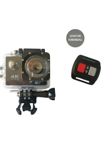 Kumandalı 4K Wi-Fi Aksiyon Kamerası
