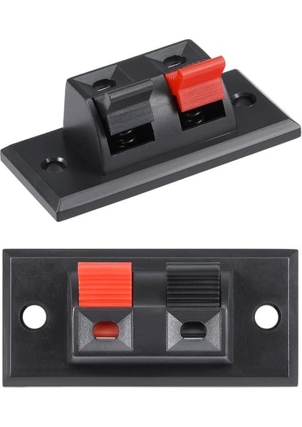 2li Hoparlör Terminal Soketi Panel Montaj Tip Yaylı Soket Speaker Ses Konnektör Bağlantı Kablo Elektrik Birleştirme fırsatları