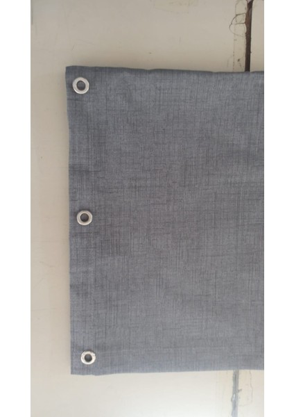 Balkon Perdesi Brandası Kuş Gözü Seçenekli Düz Gri indirimleri