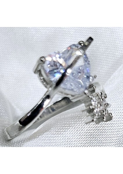 Yıldız ve Kalpli Tek Taş Y2K Ayarlanabilir Yüzük indirimleri