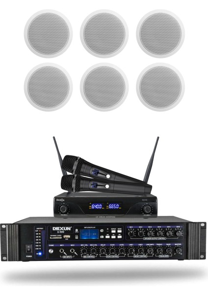 Kablosuz Mikrofon Alçıpan Hoparlör Mağaza Dükkan Kafe Seslendirme ve Okul Anons Sistemi fiyatları