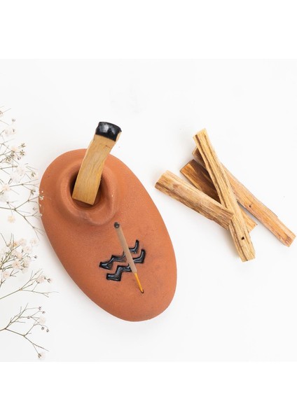 El Yapımı Burç Temalı Orange Ağaç Tütsülük