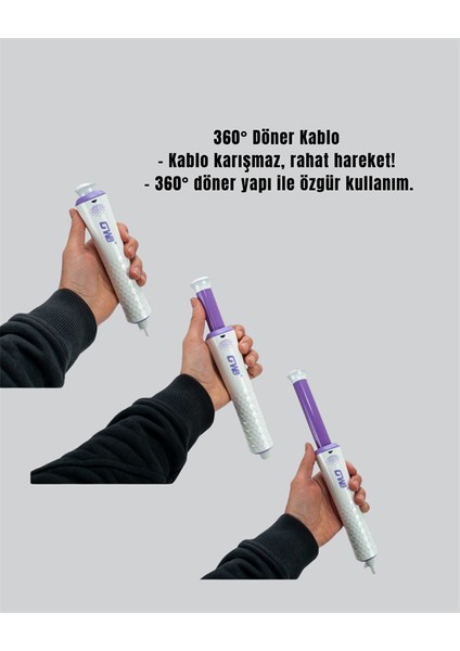 Msa-Shop Gw 32MM Döner Başlıklı Saç Kıvırma Makinesi – Her An Her Yerde Profesyonel Şekillendirme indirimleri