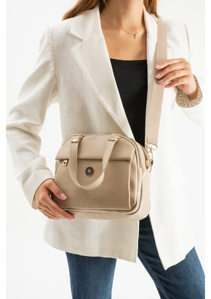 Yumuşak Deri Kadın Çapraz Askılı Basic Mini Boy Çok Gözlü Günlük El ve Omuz Çantası PBS1431 modelleri