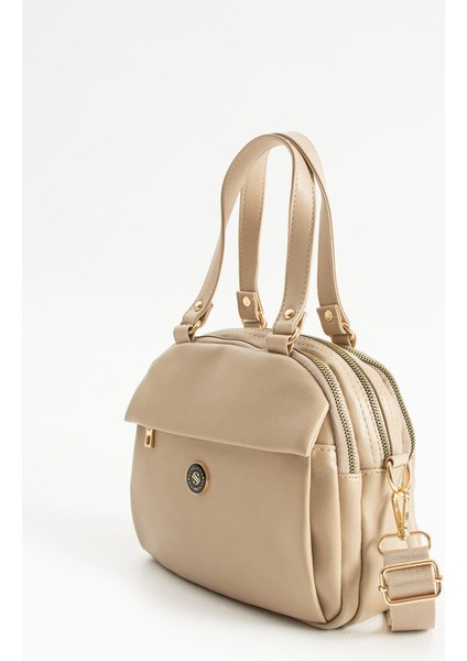 Yumuşak Deri Kadın Çapraz Askılı Basic Mini Boy Çok Gözlü Günlük El ve Omuz Çantası PBS1431 fırsatları