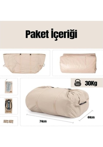 Soba Bacası Çıkışlı Şişme Çadır 400X300X210 cm modelleri
