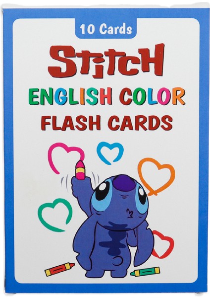 Stitch English Color Flash Cards 10’lu – Ingilizce Renk Kart Seti