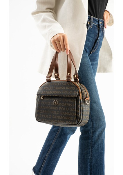 Yumuşak Deri Kadın Çapraz Askılı Basic Mini Boy Çok Gözlü Günlük El ve Omuz Çantası PBS1431