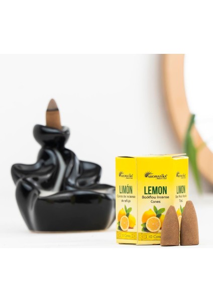 Limon Aromalı Geri Akışlı Şelale Tütsü