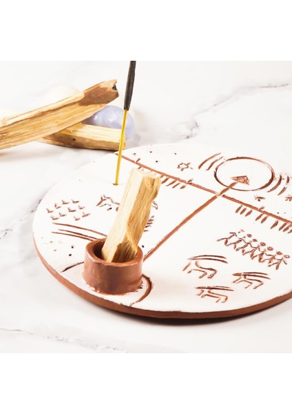 Handmade Şamanizm Motifli Palo Santo Tütsülük