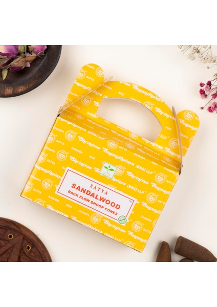 Sandalwood Aromalı Backflow Geri Akış Konik Tütsü fiyatları