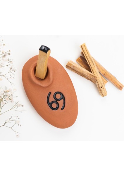 El Yapımı Burç Temalı Orange Ağaç Tütsülük