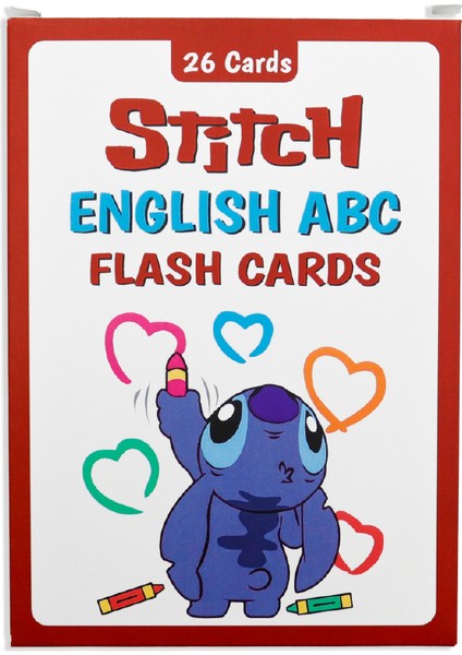 Stitch Abc Ingilizce Alfabe Kart Seti 26 Harf • Koleksiyonluk