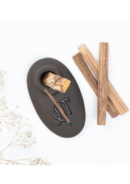 Handmade Burç Temalı Kahve Ağaç Tütsülük