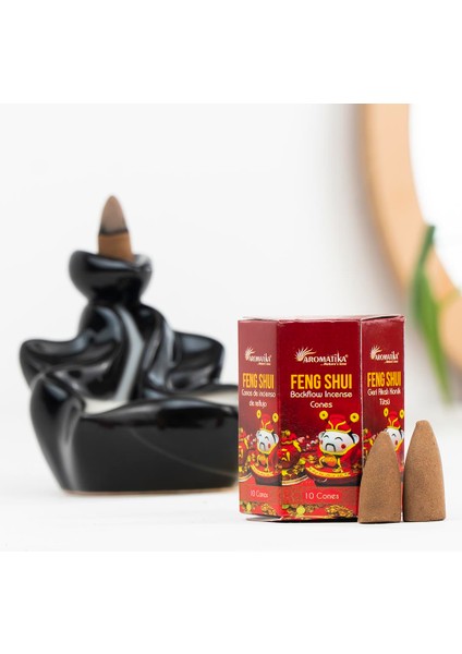 Feng Shui Aromalı Geri Akışlı Şelale Tütsü