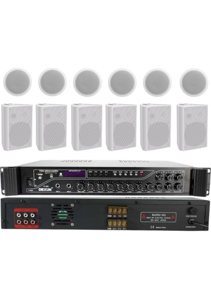 Alçıpan Sütun Hoparlör Mağaza Dükkan Kafe Seslendirme Okul Anons Sistemi