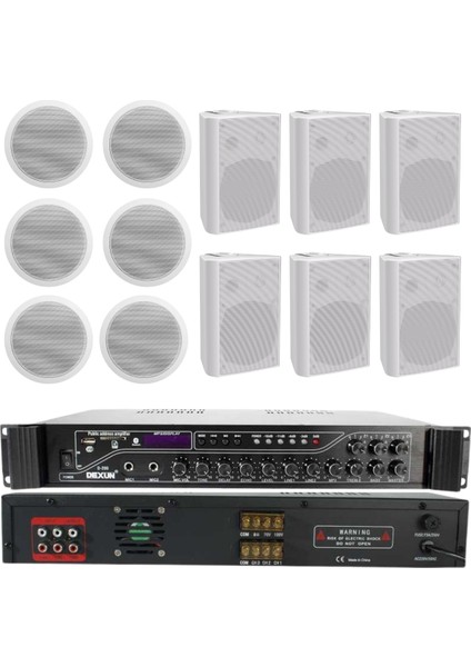 Alçıpan Sütun Hoparlör Mağaza Dükkan Kafe Seslendirme Okul Anons Sistemi modelleri