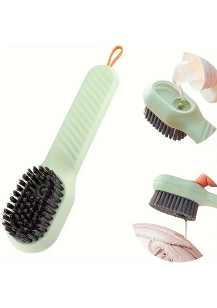 Deterjan Hazneli Ayakkabı Bot Temizleme Yıkama Fırçası | Çok Amaçlı Pratik El Temizlik Fırçası