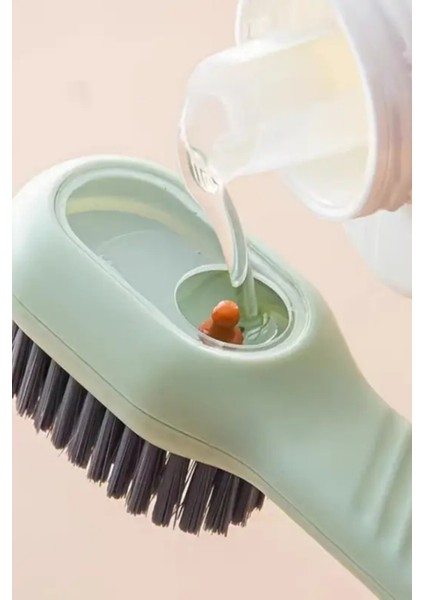 Deterjan Hazneli Ayakkabı Bot Temizleme Yıkama Fırçası | Çok Amaçlı Pratik El Temizlik Fırçası