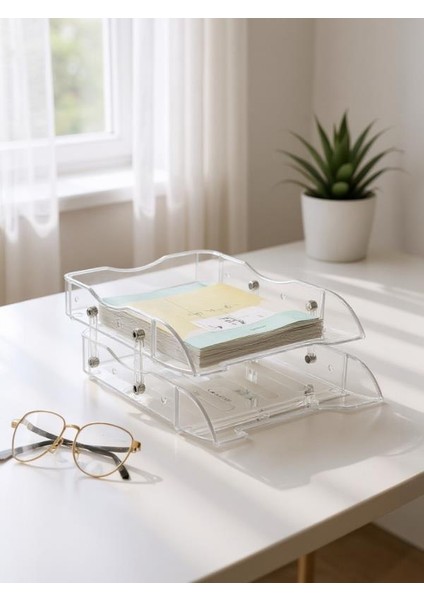 8806 Hareketli Evrak Rafı – 2’li Şeffaf