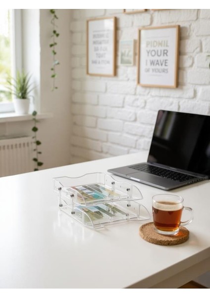 8806 Hareketli Evrak Rafı – 2’li Şeffaf modelleri