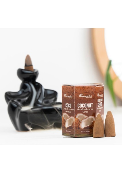 Hindistan Cevizi Aromalı Geri Akışlı Şelale Tütsü