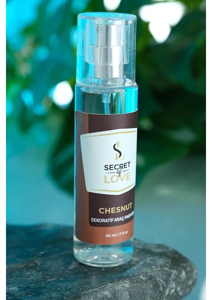 Chesnut Dekoratif Araç Parfümü, Kolonya, Parfüm, Oto Parfümü, Kestane Araç Kolonyası 50ML