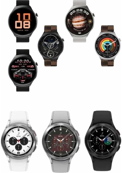 Msa-Shop Akıllı Saat Bluetooth Bağlantılı Yuvarlak Ekran Plastik Kordonlu modelleri