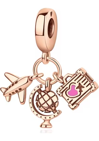 Rose Valiz , Dünya ve Uçak Sallantılı Charm