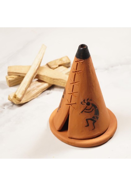 Şaman Çadırı Temalı Konik Tütsülük