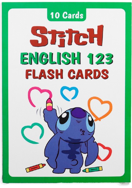 Stitch English Numbers Flash Cards – 10’lu Sayı Kartı Seti