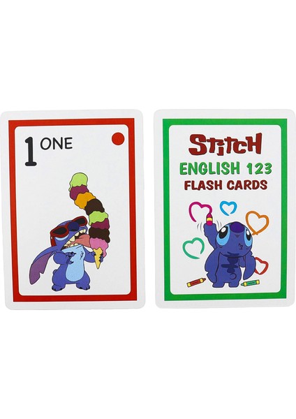 Stitch English Numbers Flash Cards – 10’lu Sayı Kartı Seti modelleri