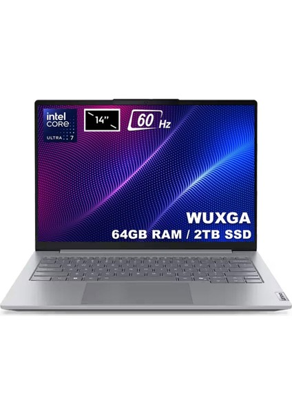 Thinkbook 14 G8 Ial Intel Core Ultra 7-255H 64GB Ddr5 2tb SSD 14 Inç Wuxga 60Hz IPS Freedos Laptop (21SJ007BTXV5)