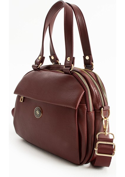 Yumuşak Deri Kadın Çapraz Askılı Basic Mini Boy Çok Gözlü Günlük El ve Omuz Çantası PBS1431 fırsatları