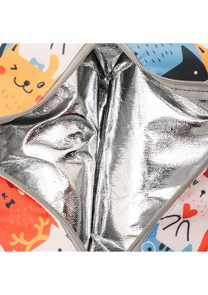 Dyscase Yemek Taşıma Çantası Sıcak ve Soğuk Termal Termos Mama Taşıma Çantası Kamp Piknik Soğutucu Siyah Çiçek fiyatları