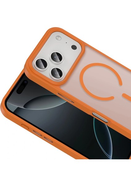 iPhone 17 Pro Max Kılıf M-Safe Şarj Özellikli Mat Parmak Izi Bırakmayan Redclick Sio Kapak modelleri