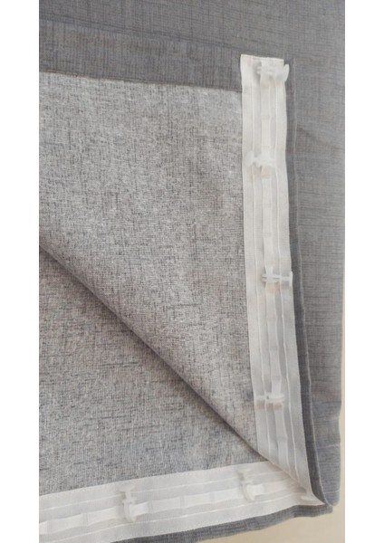 Balkon Perdesi Brandası Kuş Gözü Seçenekli Düz Gri modelleri